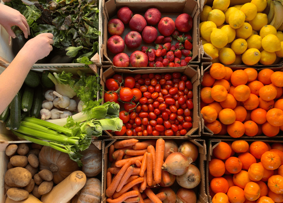 colores de frutas y verduras